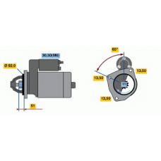 0 986 017 760 BOSCH Стартер