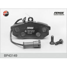BP43149 FENOX Комплект тормозных колодок, дисковый тормоз