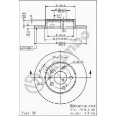 08.5085.20 BREMBO Тормозной диск