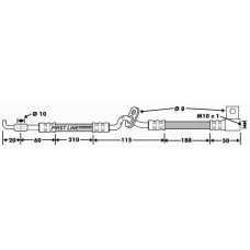 FBH7478 FIRST LINE Тормозной шланг