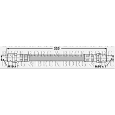 BBH6629 BORG & BECK Тормозной шланг