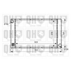 QER1569 QUINTON HAZELL Радиатор, охлаждение двигателя