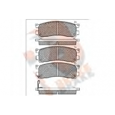 RB1382 R BRAKE Комплект тормозных колодок, дисковый тормоз