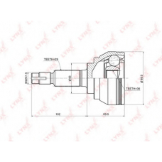 CO3661 LYNX Co-3661 шрус наружный nissan murano(z50) 3.5 04-08