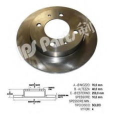 IBP-1596 IPS Parts Тормозной диск