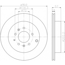 MDC2082 MINTEX Тормозной диск