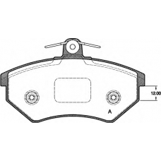 BPA0134.50 OPEN PARTS Комплект тормозных колодок, дисковый тормоз