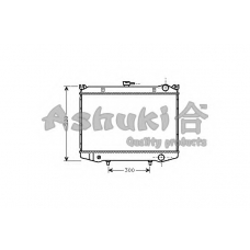 N656-95 ASHUKI Радиатор, охлаждение двигателя