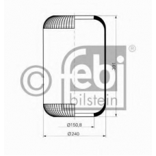 15323 FEBI Кожух пневматической рессоры