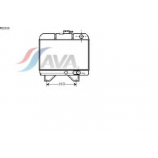 PE2018 AVA Радиатор, охлаждение двигателя