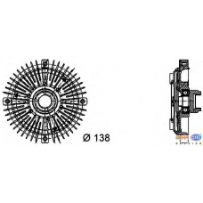 8MV 376 732-231 HELLA Сцепление, вентилятор радиатора