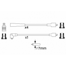 0 986 357 137 BOSCH Комплект проводов зажигания