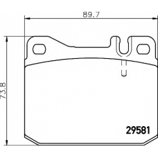 8DB 355 005-471 HELLA PAGID Комплект тормозных колодок, дисковый тормоз