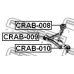 CRAB-009 FEBEST Подвеска, рычаг независимой подвески колеса