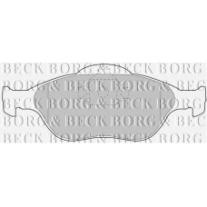 BBP1615 BORG & BECK Комплект тормозных колодок, дисковый тормоз