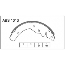 ABS1013 Allied Nippon Колодки барабанные