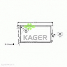 31-0149 KAGER Радиатор, охлаждение двигателя