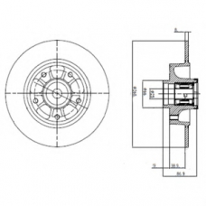 BG9112RSC DELPHI Тормозной диск