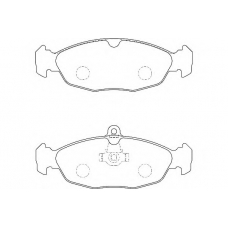 WBP20547B WAGNER LOCKHEED Комплект тормозных колодок, дисковый тормоз