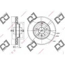 BD1850 DJ PARTS Тормозной диск