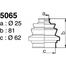 5065 DEPA Комплект пылника, приводной вал
