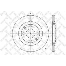 6020-9915V-SX STELLOX Тормозной диск