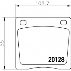 8DB 355 007-181 HELLA PAGID Комплект тормозных колодок, дисковый тормоз