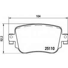 8DB 355 021-291 HELLA PAGID Комплект тормозных колодок, дисковый тормоз