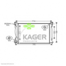 31-1646 KAGER Радиатор, охлаждение двигателя