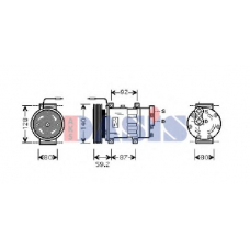 850492N AKS DASIS Компрессор, кондиционер