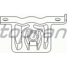 109 051 TOPRAN Кронштейн, глушитель