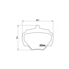 07.B315.28 BREMBO Комплект высокоэффективных тормозных колодок