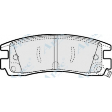 PAD989 APEC Комплект тормозных колодок, дисковый тормоз