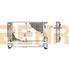 2108642 BEHR Radiator