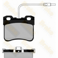 PA561 BRAKE ENGINEERING Комплект тормозных колодок, дисковый тормоз