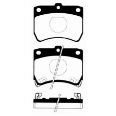 J PA-345AF JAPANPARTS Комплект тормозных колодок, дисковый тормоз