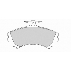 FD6758A NECTO Комплект тормозных колодок, дисковый тормоз
