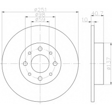 8DD 355 116-441 HELLA Тормозной диск