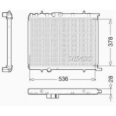 DRM07021 DENSO Радиатор, охлаждение двигателя