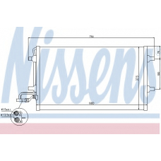 940154 NISSENS Конденсатор, кондиционер