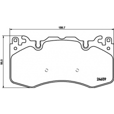 8DB 355 016-151 HELLA PAGID Комплект тормозных колодок, дисковый тормоз