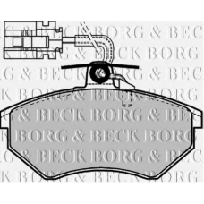 BBP1127 BORG & BECK Комплект тормозных колодок, дисковый тормоз