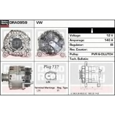 DRA0959 DELCO REMY Генератор