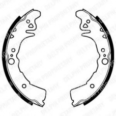 LS1937 DELPHI Комплект тормозных колодок