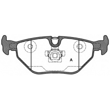 BPA0265.40 OPEN PARTS Комплект тормозных колодок, дисковый тормоз