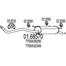 01.68570 MTS Глушитель выхлопных газов конечный