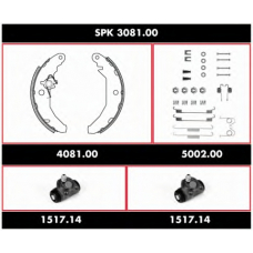 SPK 3081.00 ROADHOUSE Комплект тормозов, барабанный тормозной механизм