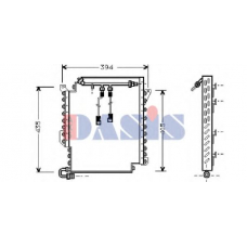 482030N AKS DASIS Конденсатор, кондиционер