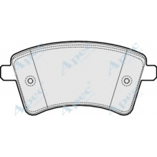 PAD1656 APEC Комплект тормозных колодок, дисковый тормоз