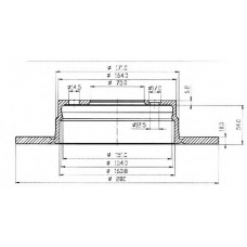 BSF3805 QUINTON HAZELL Тормозной диск
